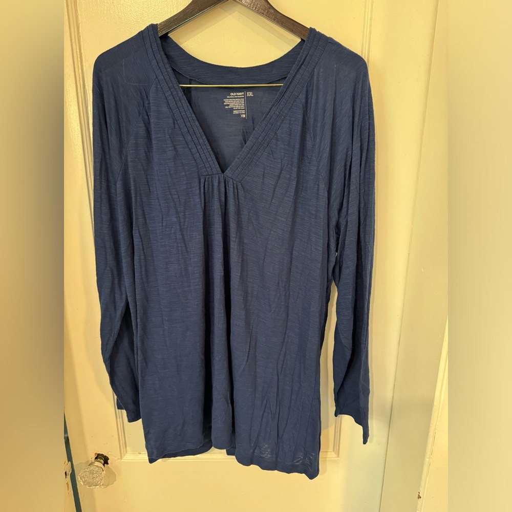 Old Navy Women's Deep Blue Long Sleeve Top